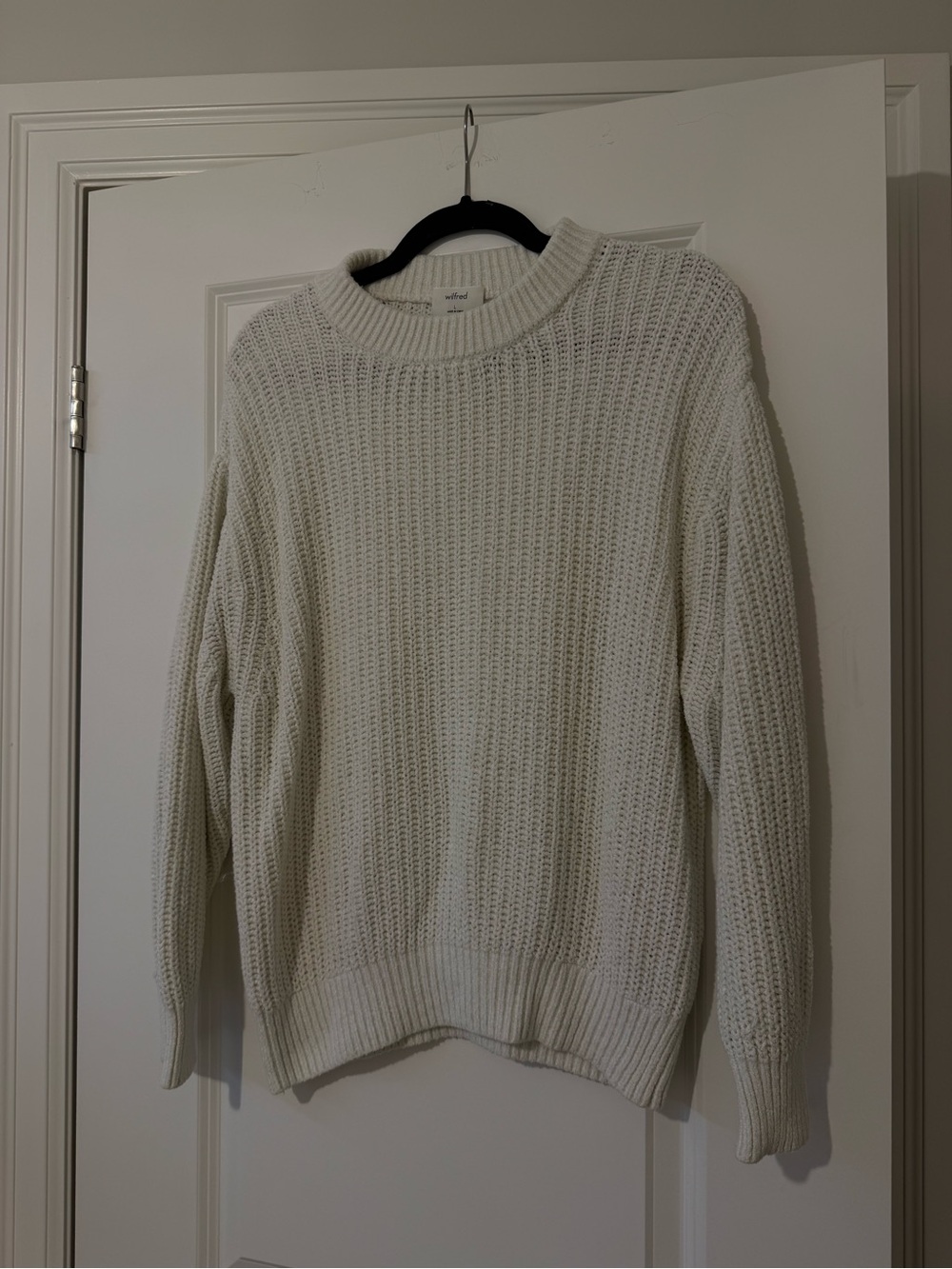 Wilfred Cream Waffle Knit Sweater